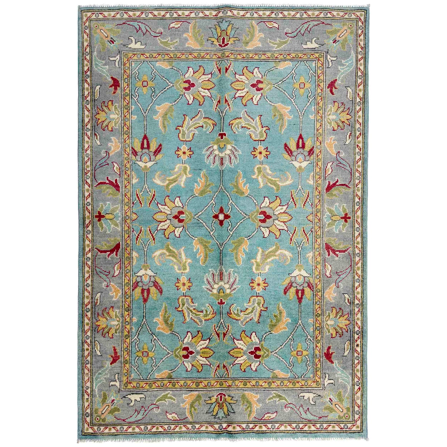 Modern Sultani Carpet 4' 11" x 6' 4" ft / 149 x 193 cm - No. R37626