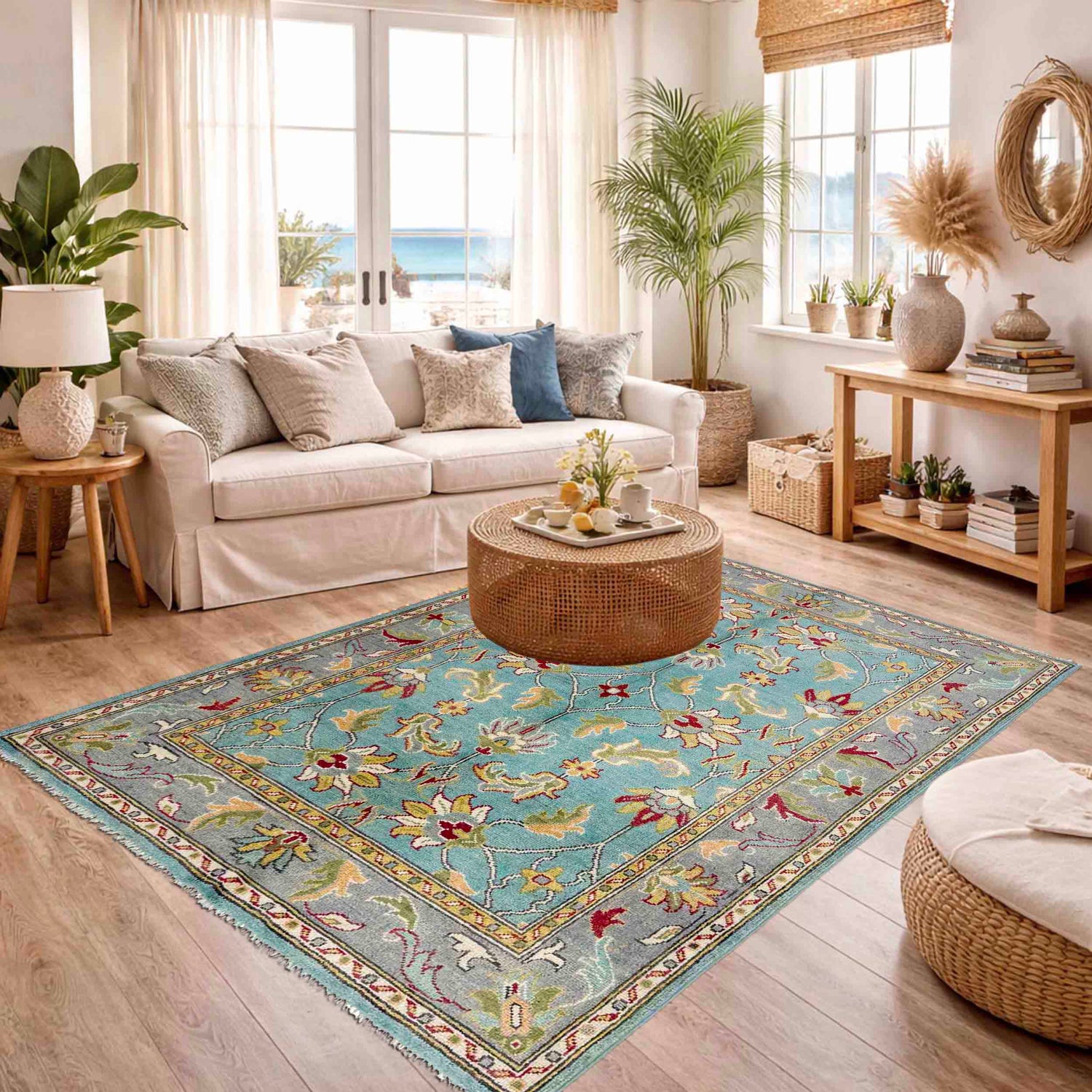 Modern Sultani Carpet 4' 11" x 6' 4" ft / 149 x 193 cm - No. R37626