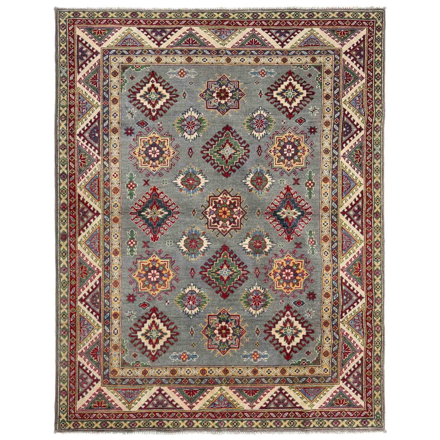 Oriental Kazak Rug 5' 1" x 6' 9" ft / 156 x 206 cm - No. R37628