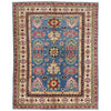 Handmade Kazak Area Rug 4' 0" x 6' 1" ft / 122 x 186 cm - No. R37631