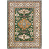 Hand Knotted Kazak Oriental Rug 4' 0" x 5' 6" ft / 121 x 168 cm - No. R37633