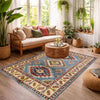 Oriental Kazak Rug 4' 0" x 5' 11" ft / 122 x 180 cm - No. R37634