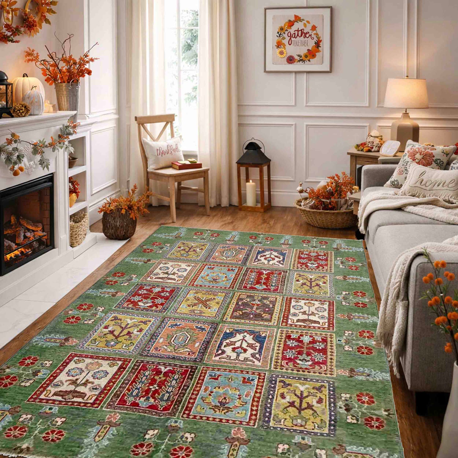 Oriental Bakhtiar Area Rug 4' 11" x 7' 3" ft / 151 x 220 cm - No. R37642
