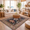 Multi Color Kazak Rug 4' 8" x 6' 8" ft / 142 x 202 cm - No. R37644