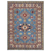Hand Knotted Kazak Oriental Rug 5' 8" x 7' 11" ft / 173 x 242 cm - No. R37645