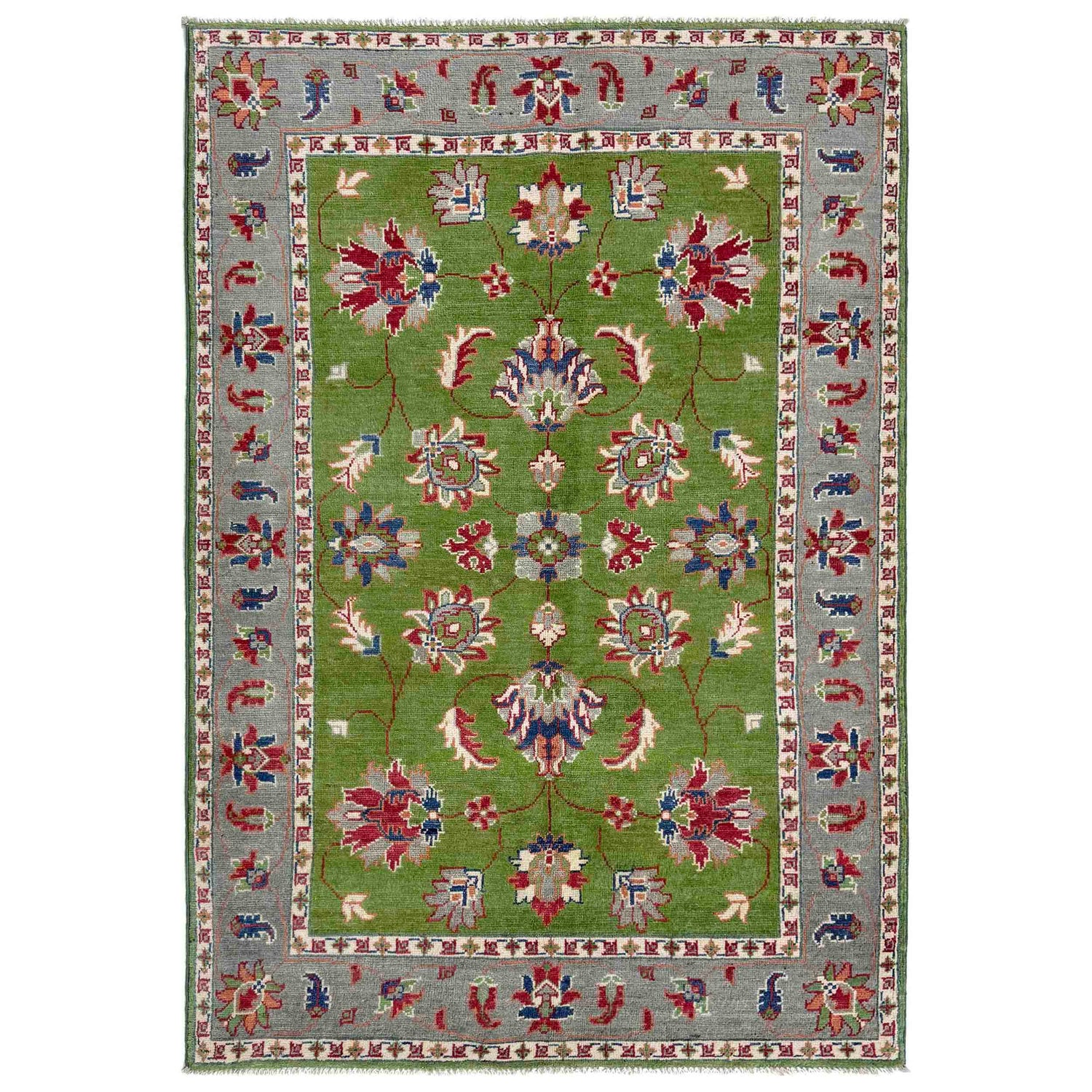 Hand knotted Kazak Rugs 4' 0" x 6' 3" ft / 122 x 190 cm - No. R37653