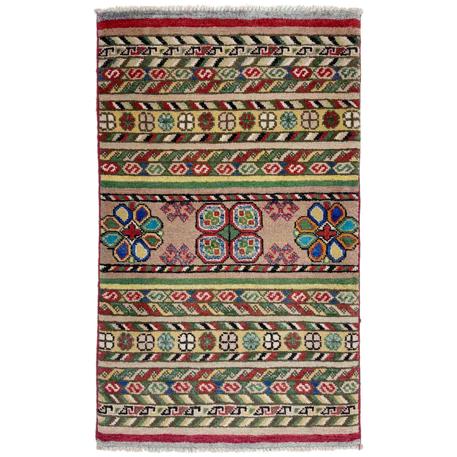 Contemporary Gabbeh Rug 1' 11" x 3' 3" ft / 59 x 100 cm - No. R37661