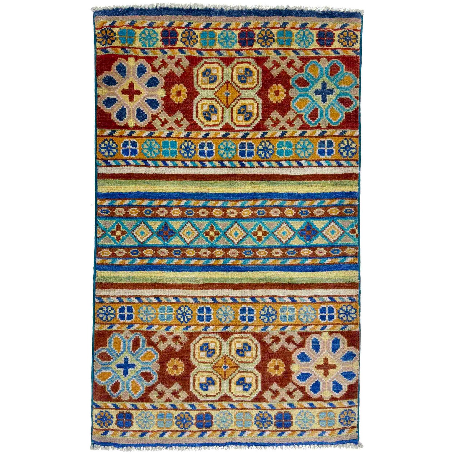 Contemporary Gabbeh Rug 2' 0" x 3' 2" ft / 60 x 97 cm - No. R37665