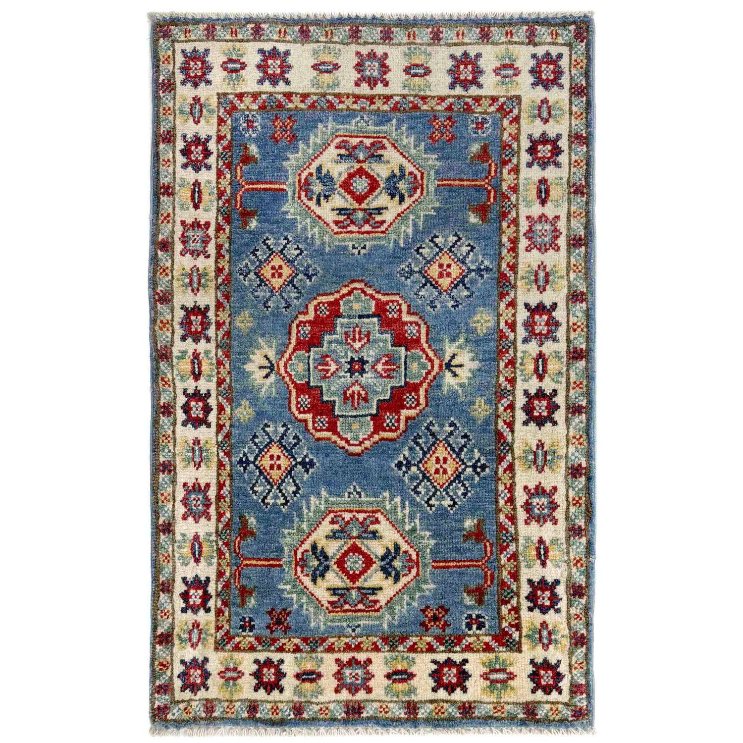 Hand knotted Kazak Rugs 1' 9" x 2' 11" ft / 54 x 90 cm - No. R37668