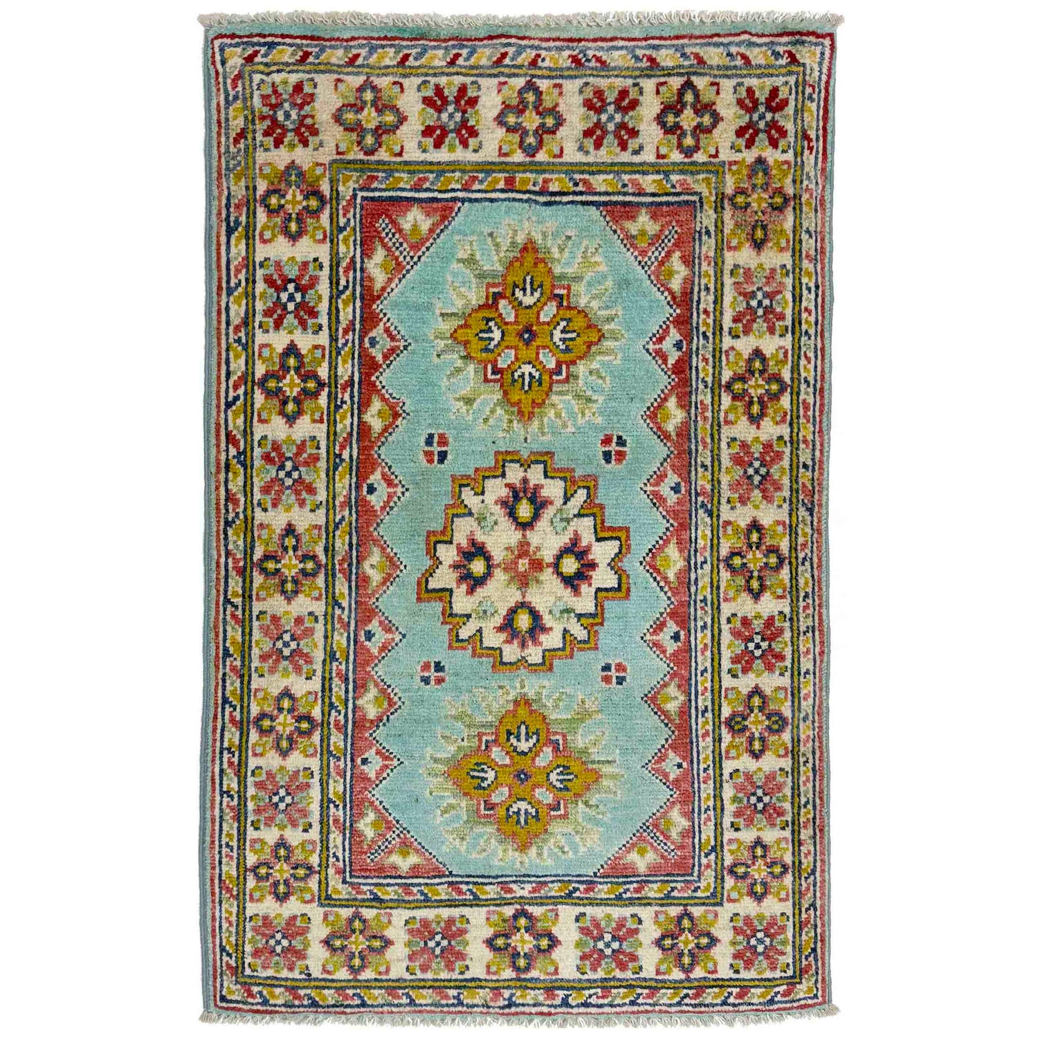 Hand knotted Kazak Rugs 1' 11" x 3' 0" ft / 58 x 92 cm - No. R37670