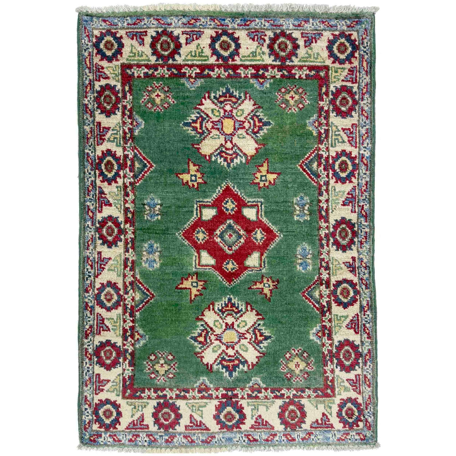 Oriental Kazak Rug 2' 0" x 2' 11" ft / 60 x 90 cm - No. R37673