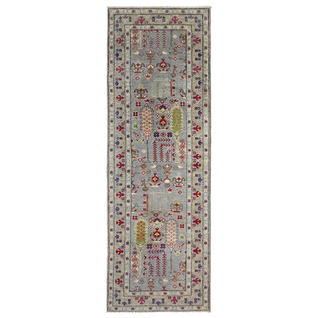 Oriental Kazak Runner Rug 2' 9" x 9' 9" ft / 83 x 296 cm - No. R37676