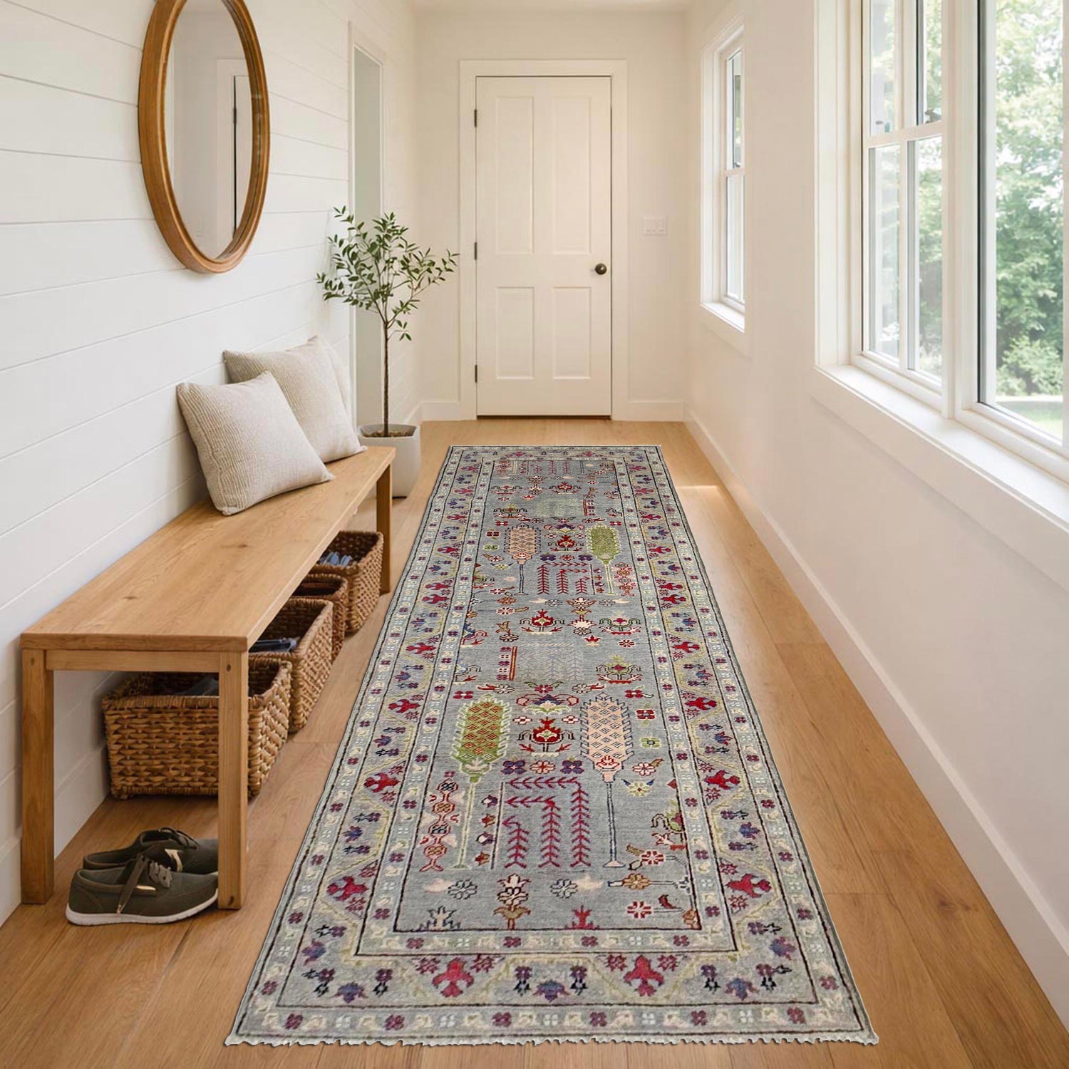 Oriental Kazak Runner Rug 2' 9" x 9' 9" ft / 83 x 296 cm - No. R37676