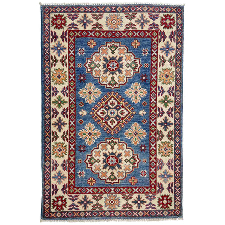 Blue Color Kazak Rug 2' 8" x 4' 0" ft / 82 x 122 cm - No. R37706