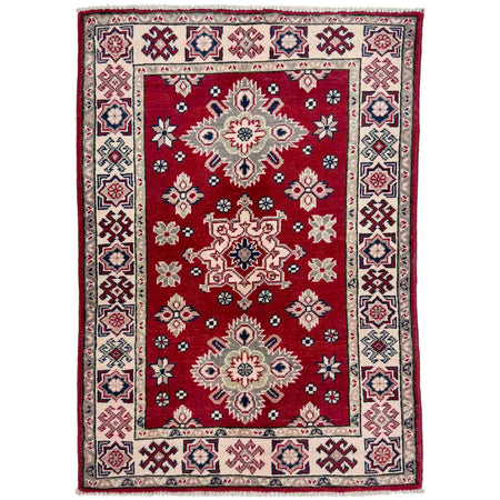 Red Color Kazak Rug 2' 7" x 4' 0" ft / 80 x 122 cm - No. R37710