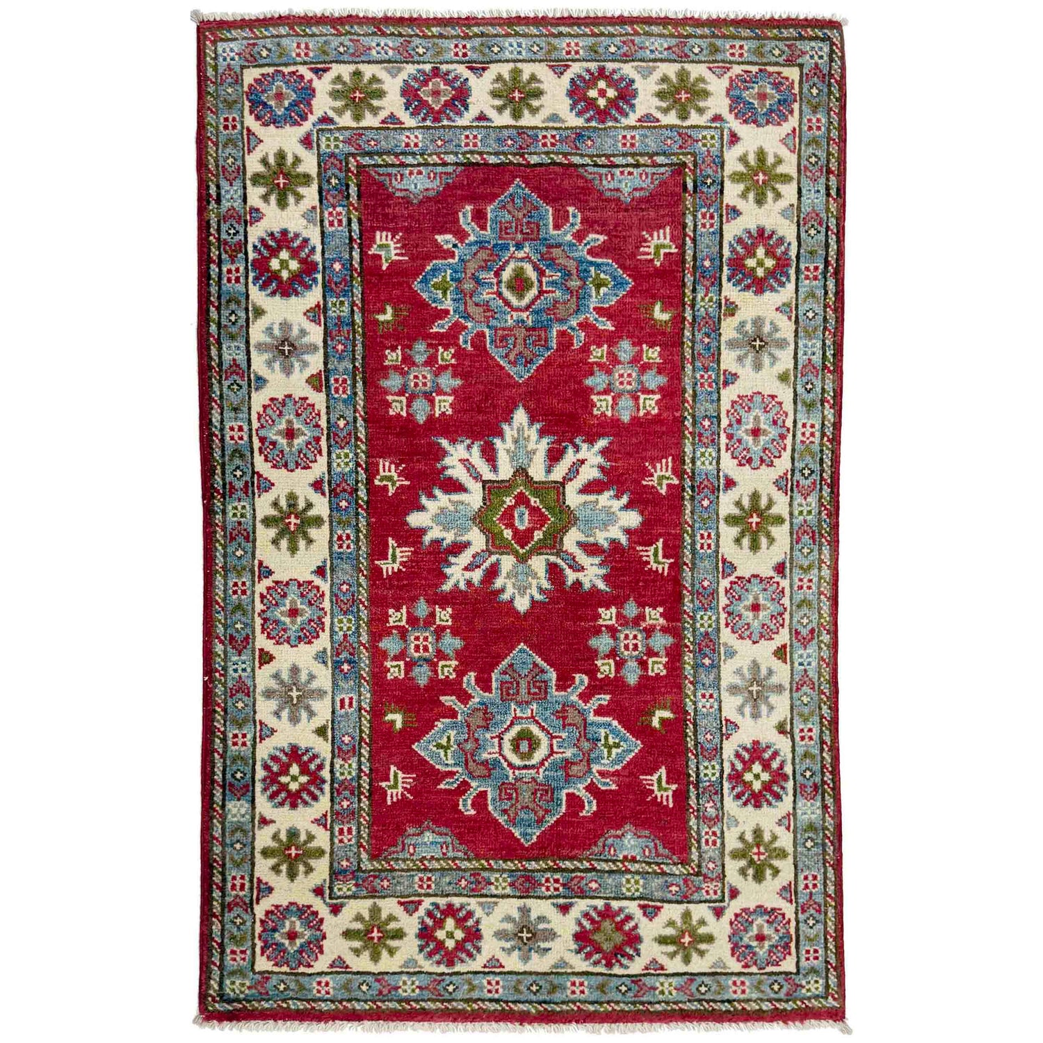Hand knotted Kazak Rugs 2' 7" x 4' 1" ft / 79 x 124 cm - No. R37712