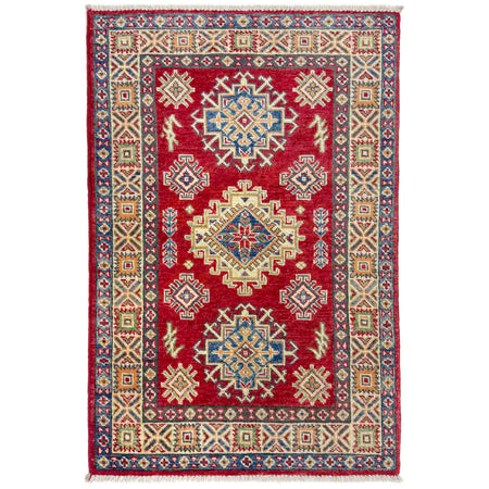 Handmade Kazak Area Rug 2' 7" x 3' 11" ft / 80 x 120 cm - No. R37715