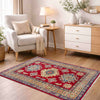 Handmade Kazak Area Rug 2' 7" x 3' 11" ft / 80 x 120 cm - No. R37715