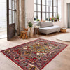 Hand Knotted Persian Design Heriz Rug 2' 9" x 4' 1" ft / 83 x 125 cm - No. R37717