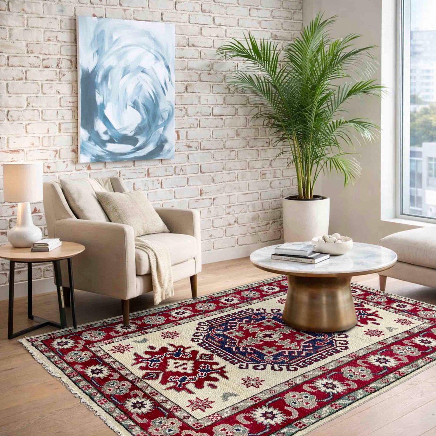 Hand knotted Kazak Rugs 2' 8" x 4' 2" ft / 81 x 127 cm - No. R37726