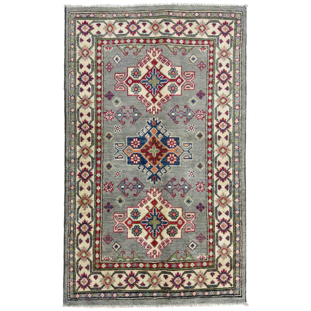 Handmade Kazak Area Rug 2' 8" x 4' 5" ft / 81 x 134 cm - No. R37727