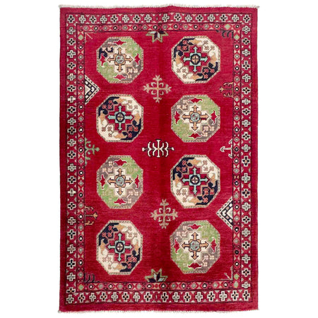 Hand Knotted Oriental Waziri Rug 3' 1" x 4' 9" ft / 93 x 144 cm - No. R37731