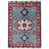Blue Color Kazak Rug 3' 3" x 4' 8" ft / 99 x 142 cm - No. R37732