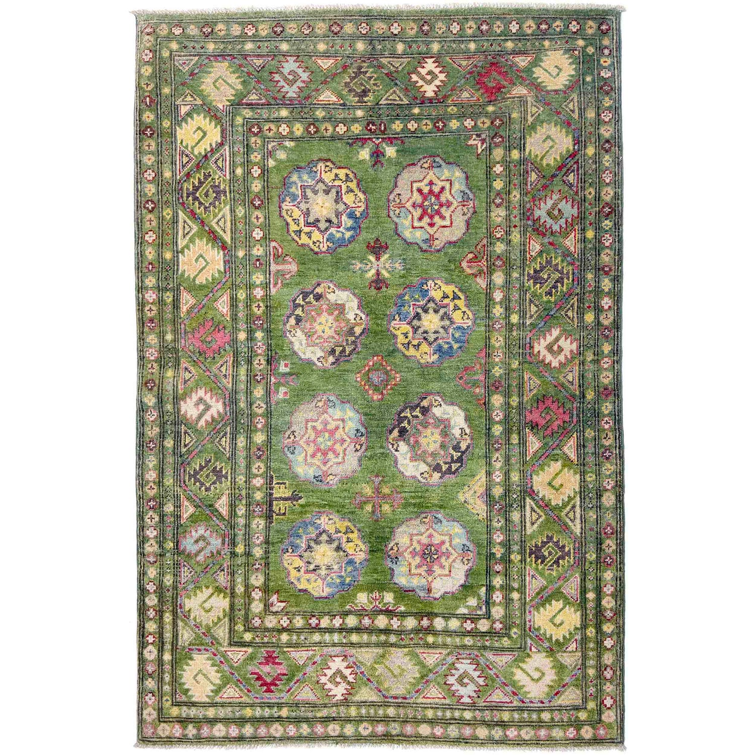 Authentic Oriental Waziri Carpet 3' 11" x 6' 3" ft / 120 x 190 cm - No. R37733