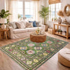 Authentic Oriental Waziri Carpet 3' 11" x 6' 3" ft / 120 x 190 cm - No. R37733