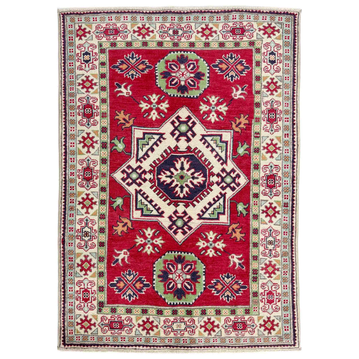 Oriental Kazak Rug 3' 3" x 5' 0" ft / 100 x 152 cm - No. R37735