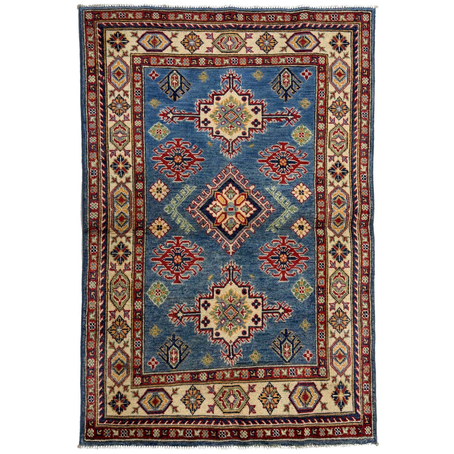 Hand knotted Kazak Rugs 3' 3" x 4' 11" ft / 98 x 149 cm - No. R37737