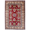 Red Color Kazak Rug 3' 6" x 5' 0" ft / 107 x 152 cm - No. R37740