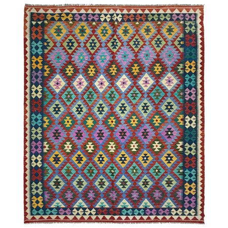 Handmade Vegetable Kilim 6' 8" x 9' 11" ft / 203 x 303 cm - No. R37791