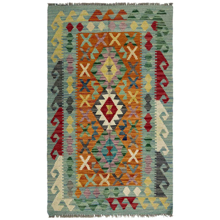 Handmade Vegetable Kelim 2' 7" x 4' 5" ft / 80 x 135 cm - No. R37810