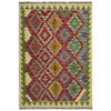 Handmade Vegetable Kelim 3' 3" x 4' 9" ft / 100 x 145 cm - No. R37868