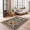 Hand Woven Wool Kelim 3' 5" x 5' 5" ft / 104 x 165 cm - No. R37882