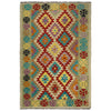 Handmade Turkish Design Wool Kilim 3' 3" x 5' 5" ft / 100 x 165 cm - No. R37884