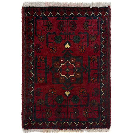 Handmade Floor Mat 1' 5" x 1' 11" ft / 42 x 59 cm - No. R37895
