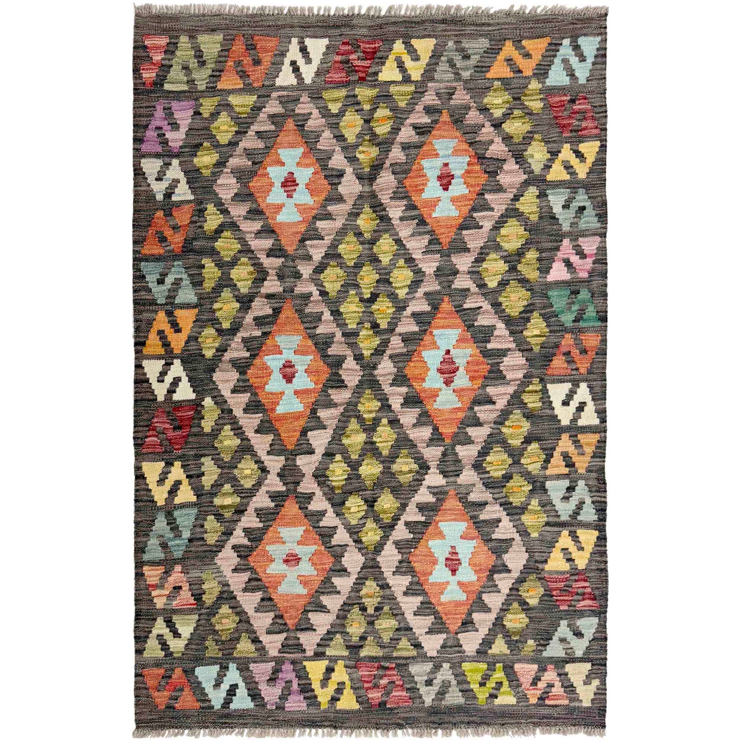Small Size Chobi Kilim 3' 5" x 5' 1" ft / 105 x 156 cm - No. R37897