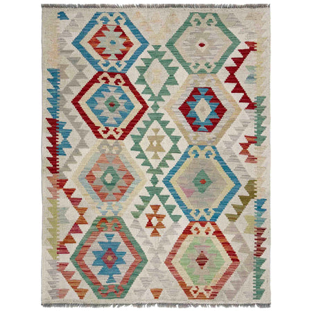 Handmade Vegetable Kelim 3' 5" x 5' 1" ft / 105 x 154 cm - No. R37909