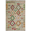 Hand Woven Wool Kelim 3' 2" x 4' 9" ft / 96 x 146 cm - No. R37914