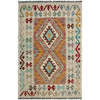 Hand Made Afghan Kilim 2' 9" x 4' 6" ft / 83 x 137 cm - No. R37920