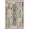 Multi Color ful Flat-Weave Wool Kilim 2' 8" x 4' 1" ft / 82 x 125 cm - No. R37921