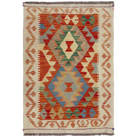 Handmade Vegetable Kilim 2' 9" x 4' 0" ft / 83 x 121 cm - No. R37922