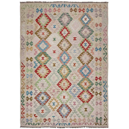 Handmade Vegetable Kilim 5' 7" x 8' 1" ft / 171 x 247 cm - No. R37957