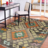 Handmade Turkish Design Wool Kilim 2' 7" x 4' 1" ft / 80 x 125 cm - No. R37959