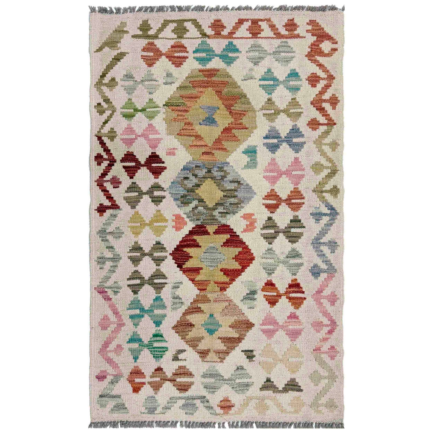 Small Size Chobi Kilim 2' 4" x 4' 0" ft / 70 x 123 cm - No. R37961