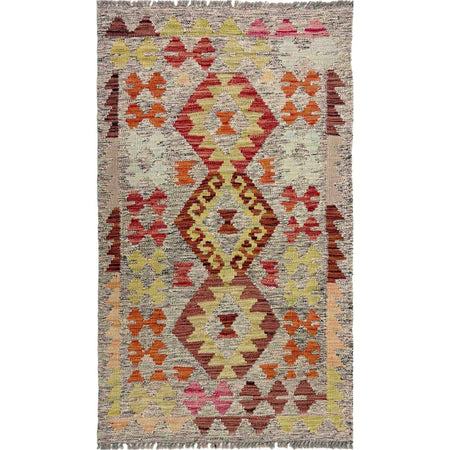 Handmade Vegetable Kelim 2' 6" x 4' 5" ft / 77 x 134 cm - No. R37968