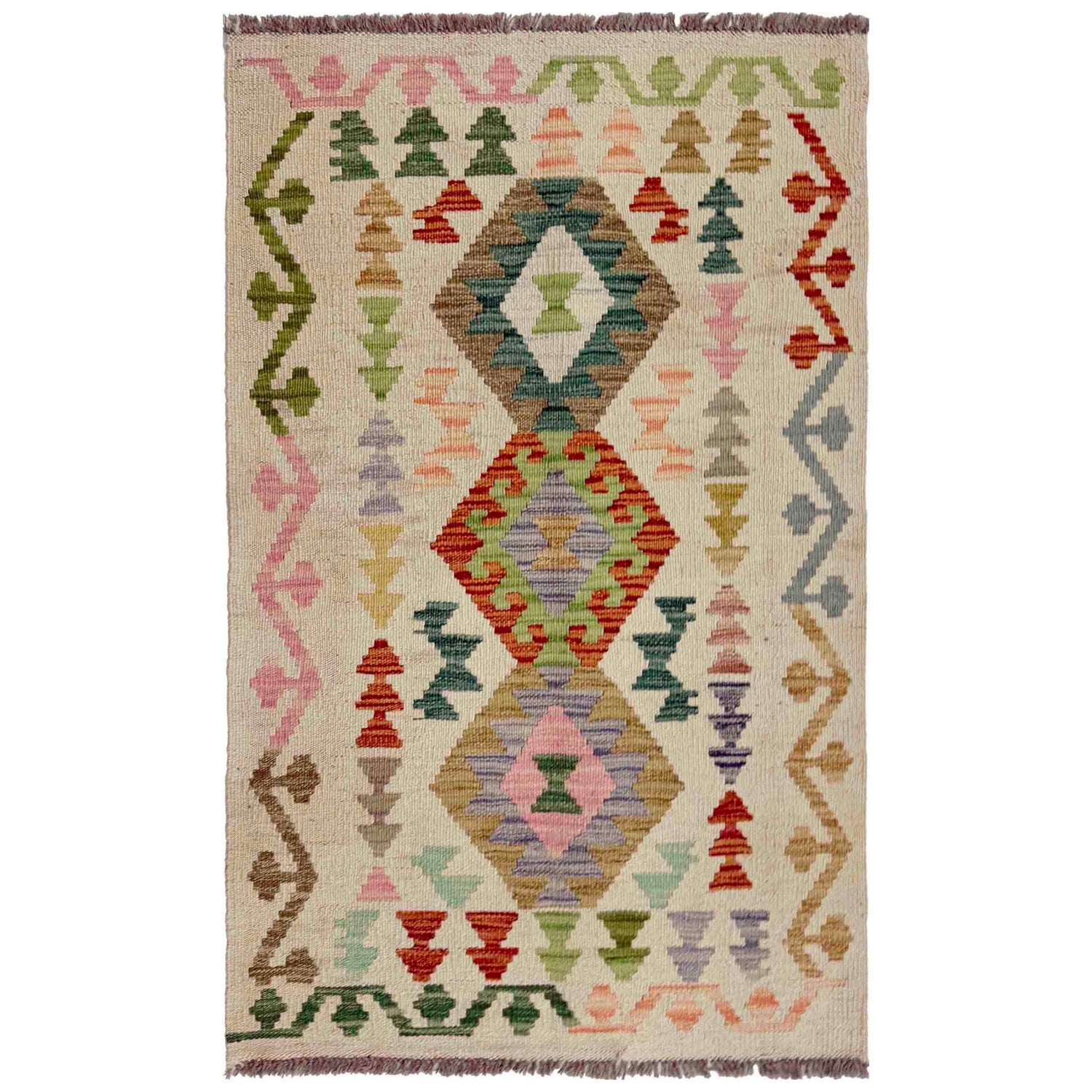 Small Size Chobi Kilim 2' 7" x 4' 1" ft / 79 x 125 cm - No. R37974