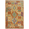 Hand Knotted Afghan Style Kilim 2' 7" x 4' 0" ft / 78 x 122 cm - No. R37984